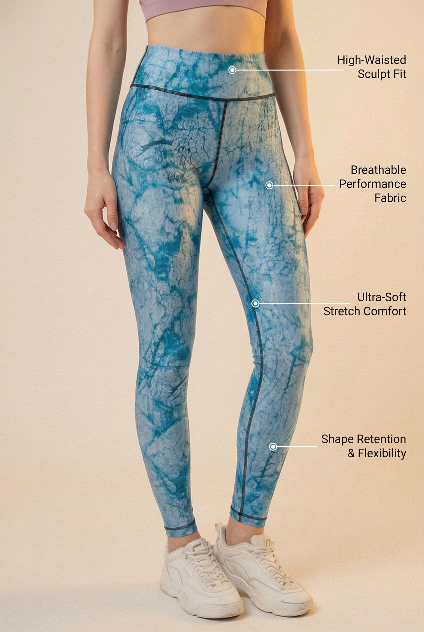 StudioPrint Blue Marble High-Waist Legging