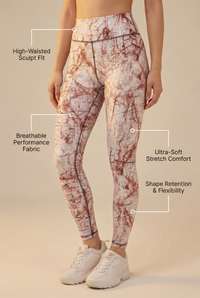 StudioPrint Blue Marble High-Waist Legging