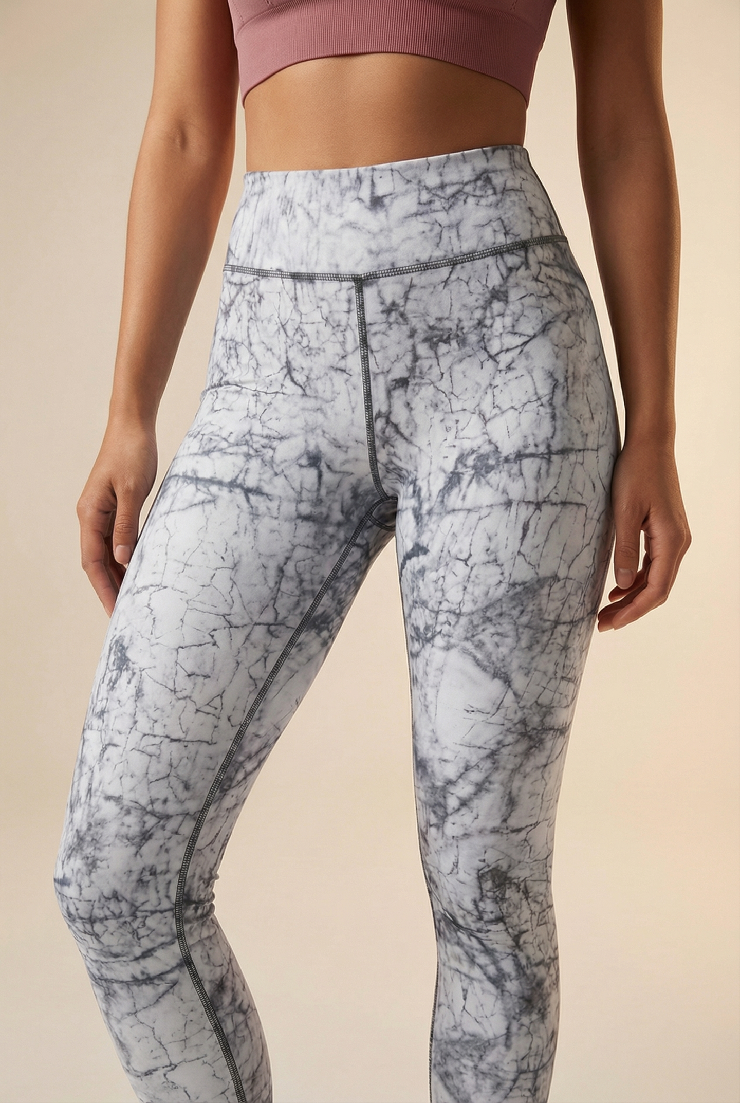 StudioPrint Blue Marble High-Waist Legging
