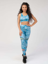 StudioPrint Blue Marble Sports Bra