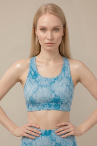 StudioPrint Blue Marble Sports Bra