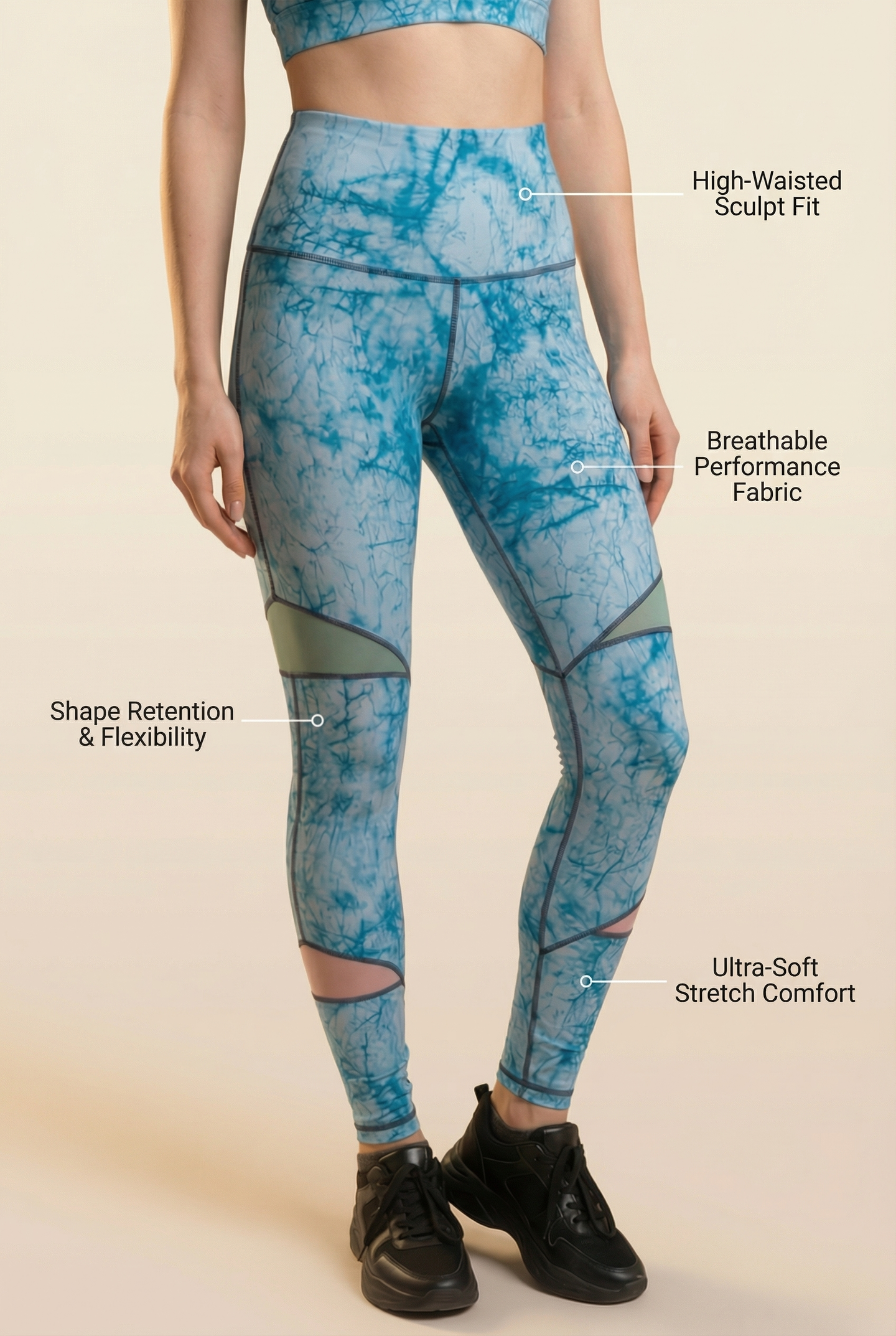 StudioPrint Blue Print High-Waist Legging