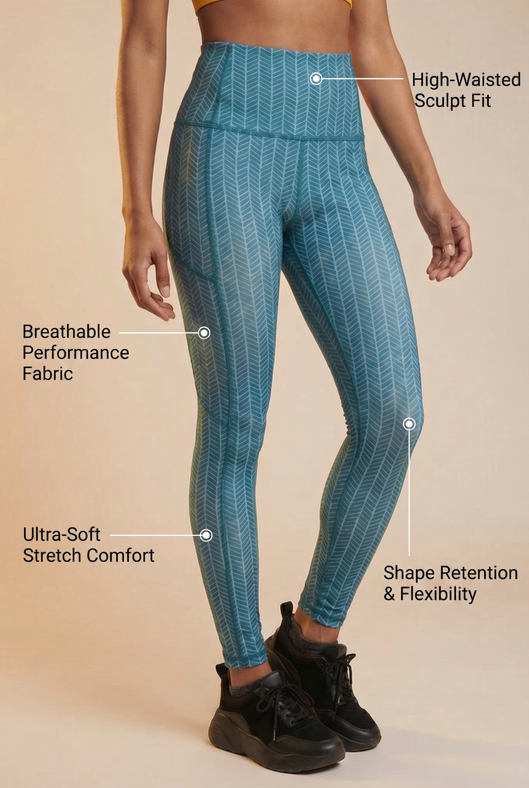StudioPrint Geo Pocket High-Waist Legging