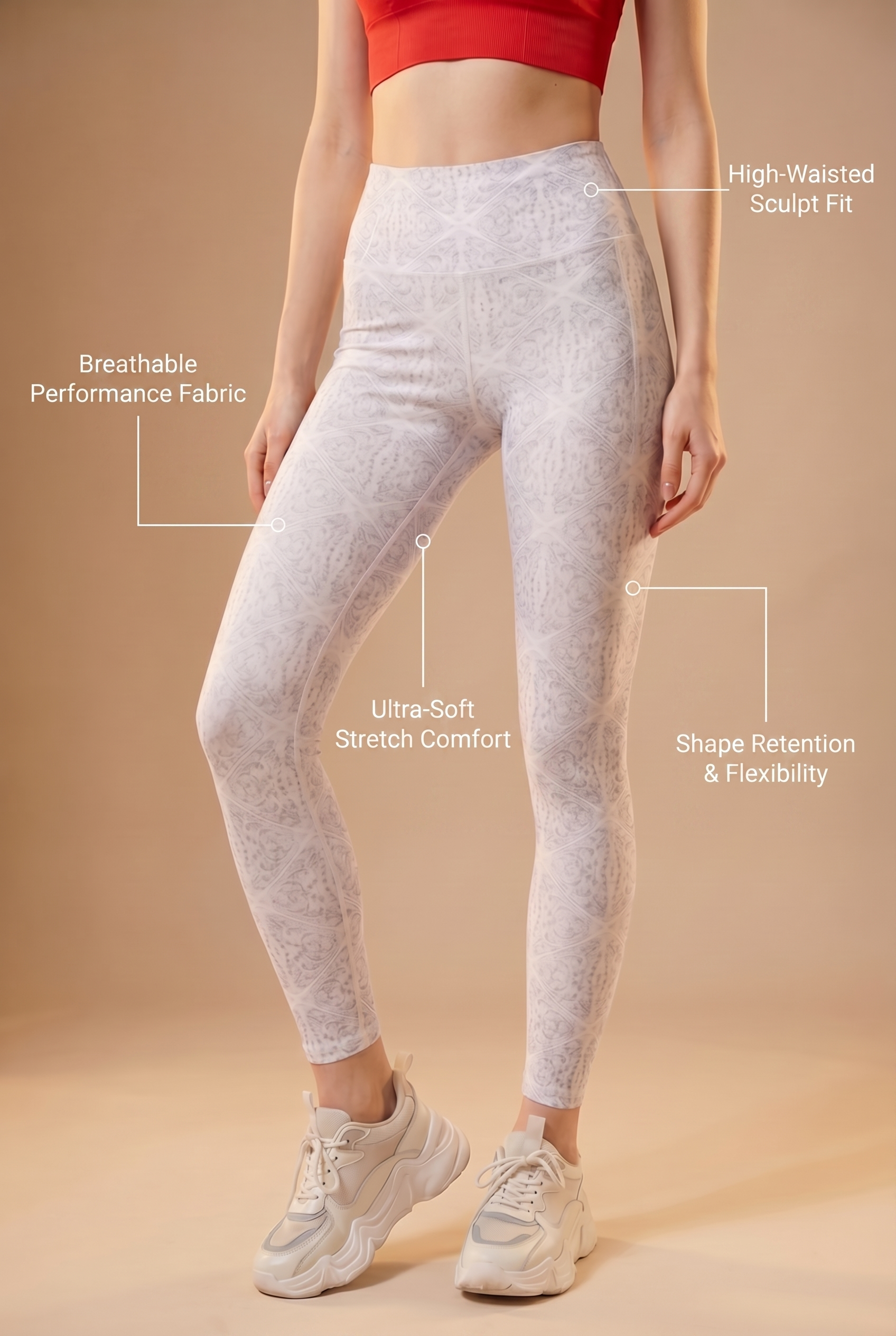 StudioPrint Light Geo High-Waist Legging