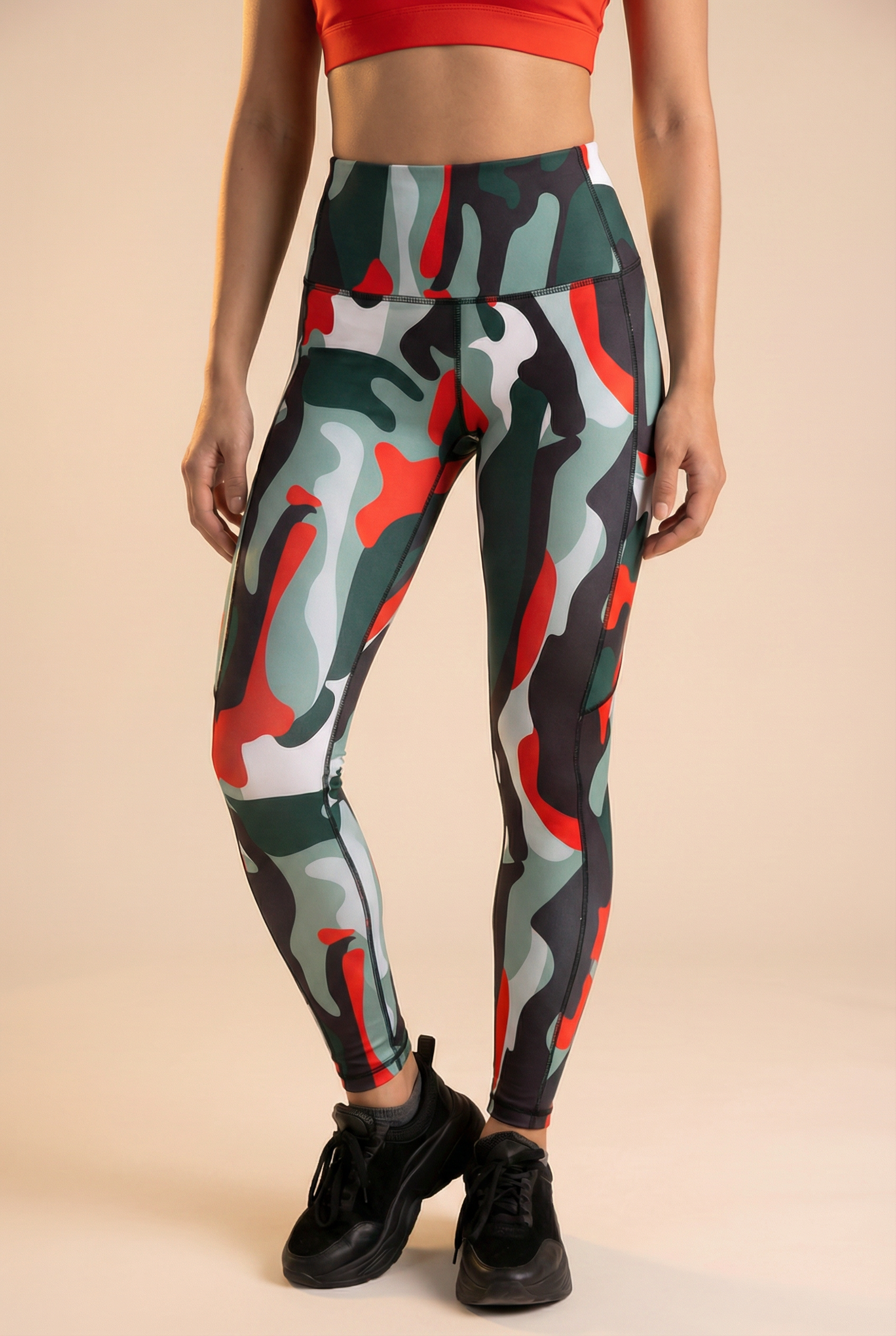 StudioPrint Multi Camo High-Waist Legging