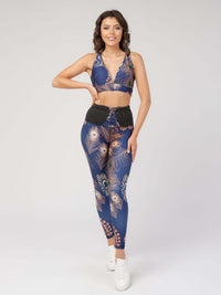 StudioPrint Peacock Feather Sports Legging