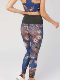 StudioPrint Peacock Feather Sports Legging