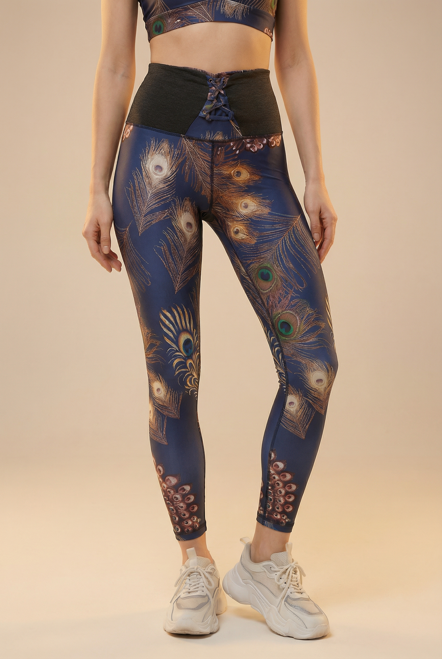 StudioPrint Peacock Feather Sports Legging