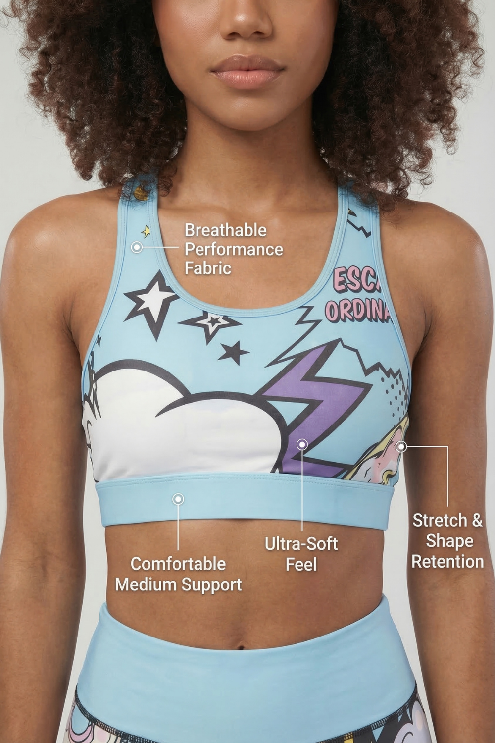 StudioPrint Pop Art Sports Bra