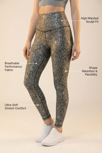 StudioPrint Speckle High-Waist Legging