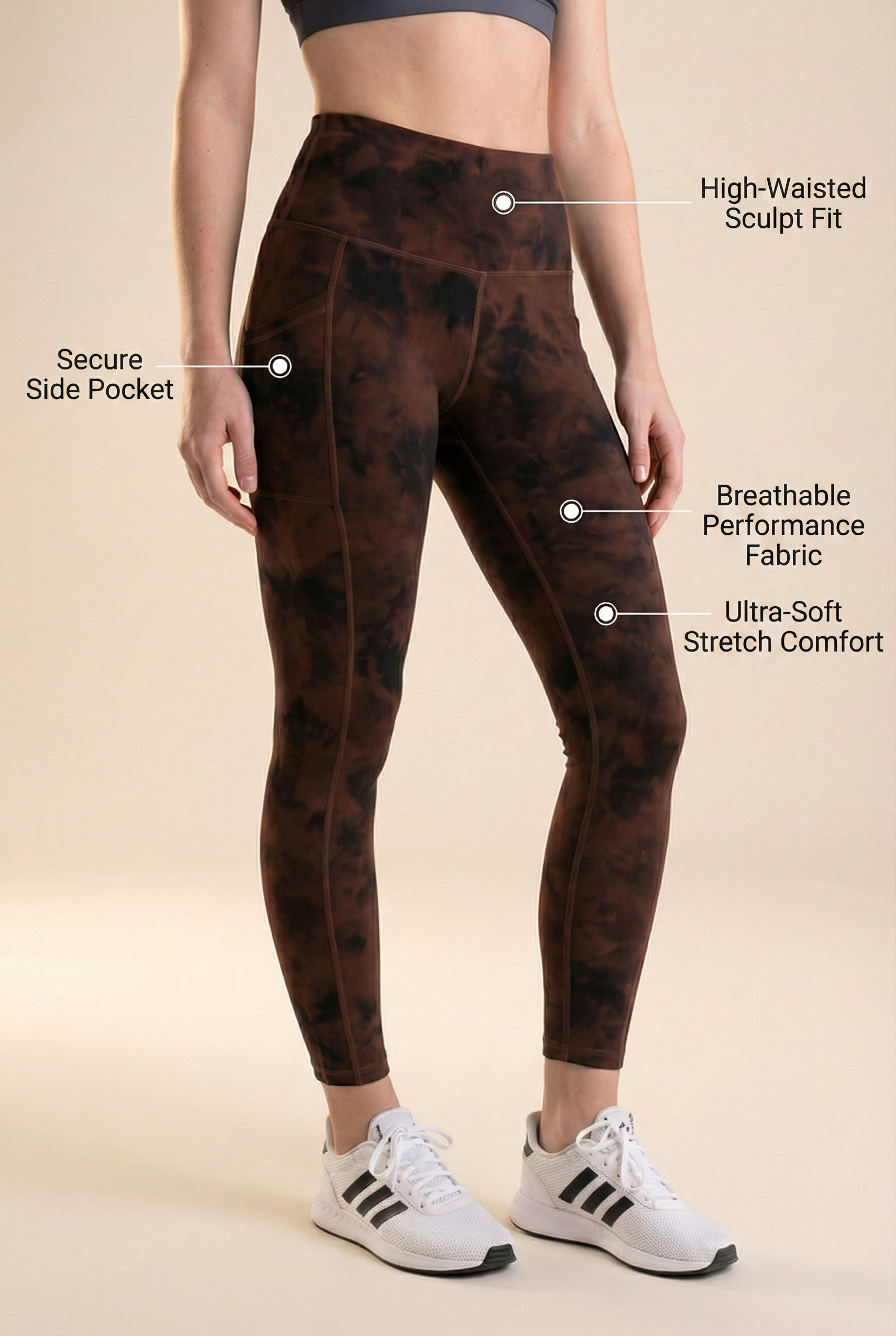 Tie-Dye Lift Pocket High-Waist Legging