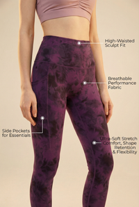 Tie-Dye Lift Pocket High-Waist Legging