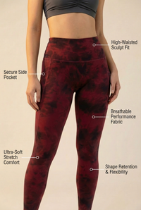Tie-Dye Lift Pocket High-Waist Legging