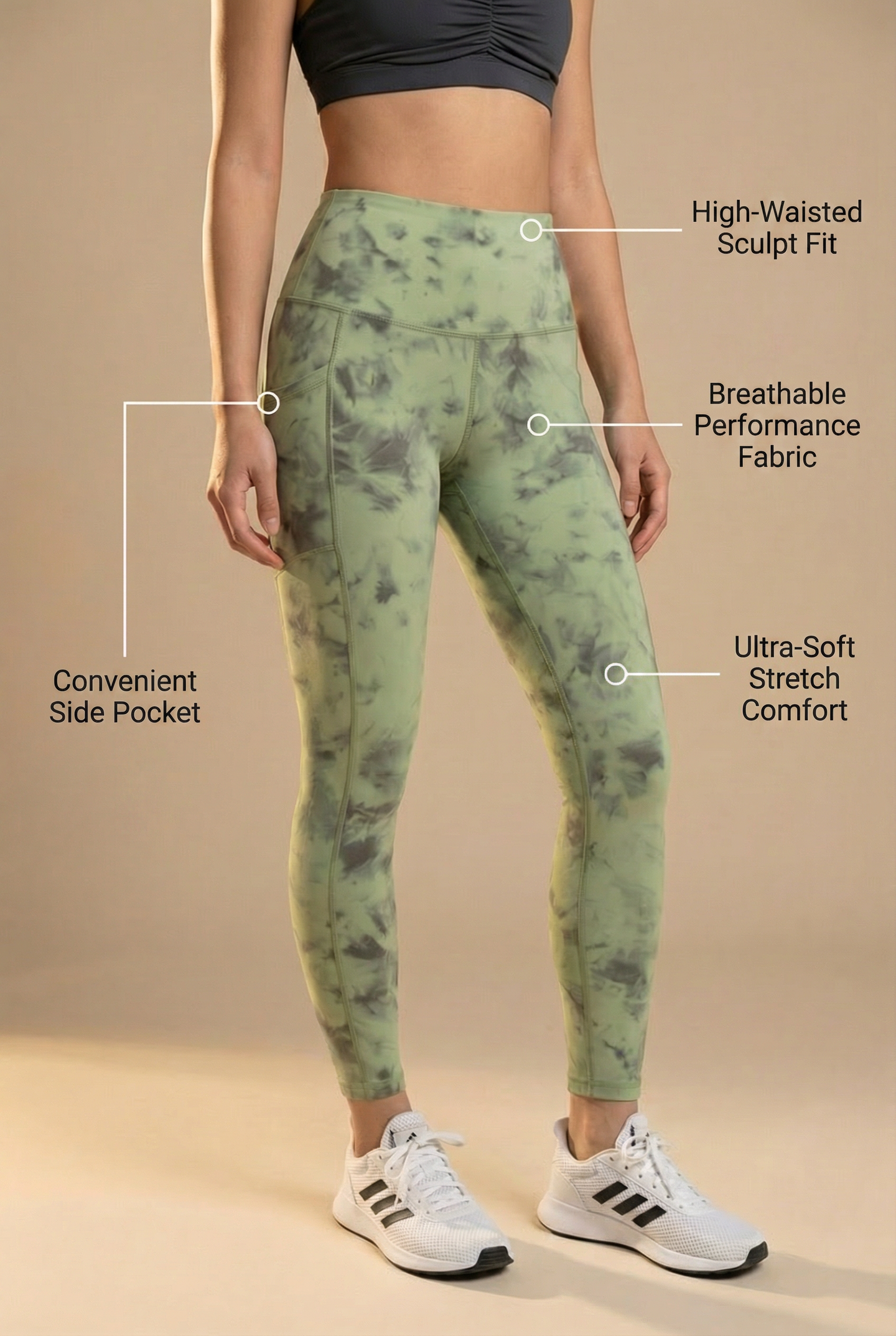 Tie-Dye Lift Pocket High-Waist Legging