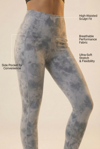 Tie-Dye Lift Pocket High-Waist Legging