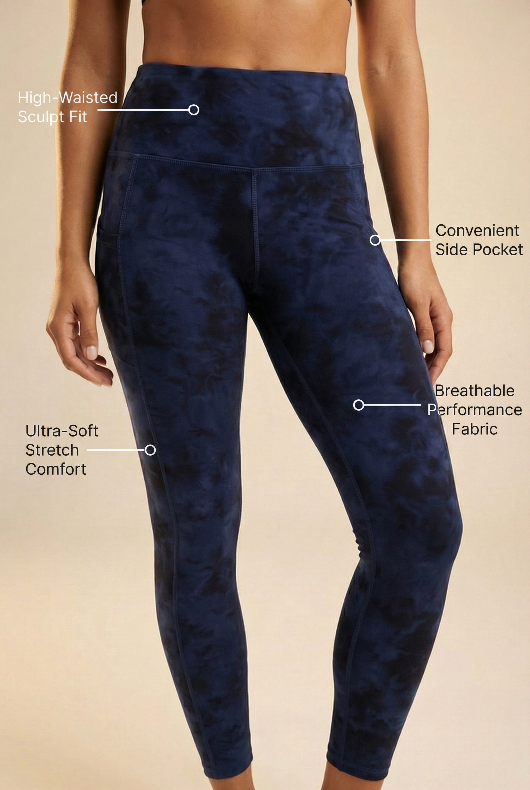 Tie-Dye Lift Pocket High-Waist Legging