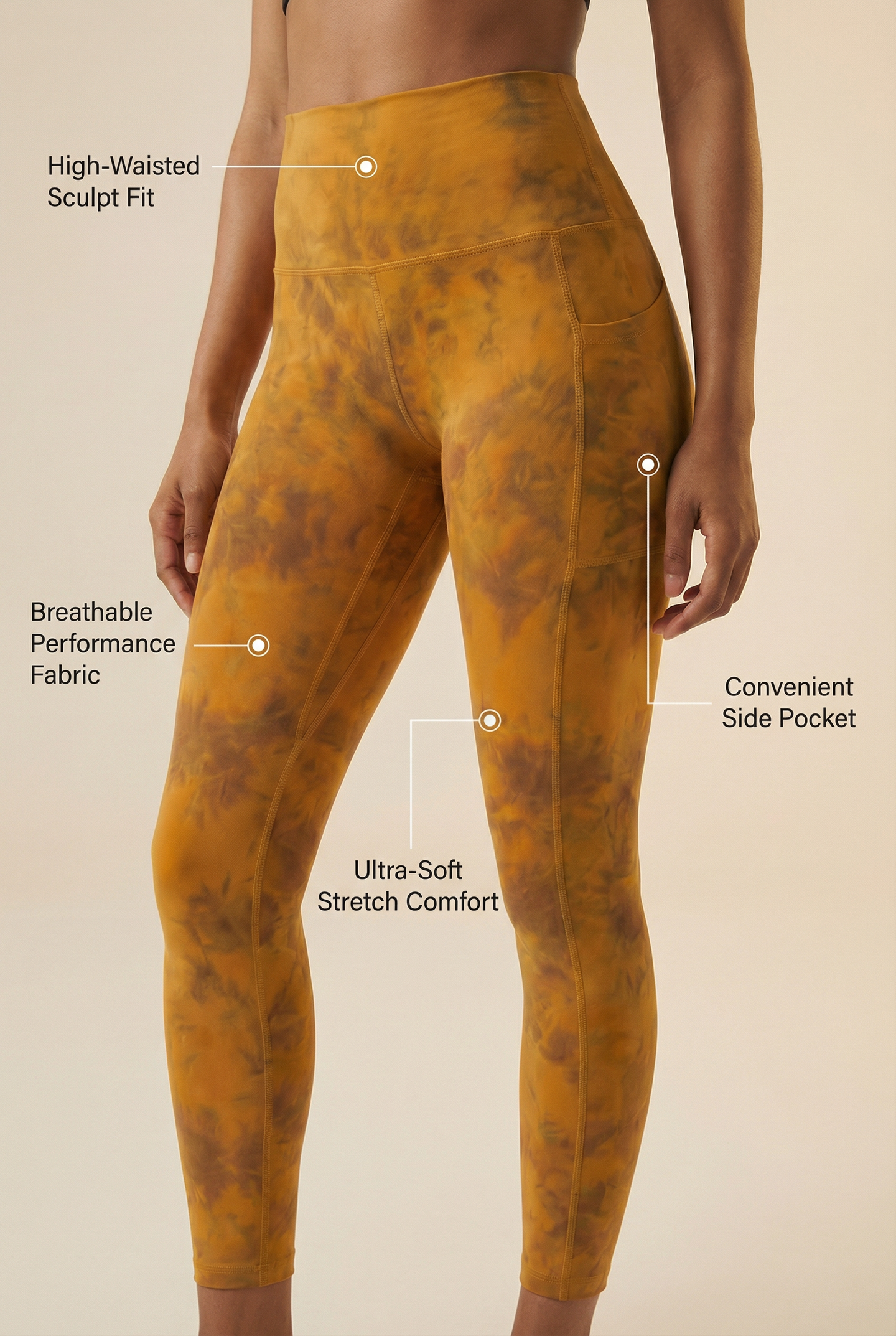Tie-Dye Lift Pocket High-Waist Legging