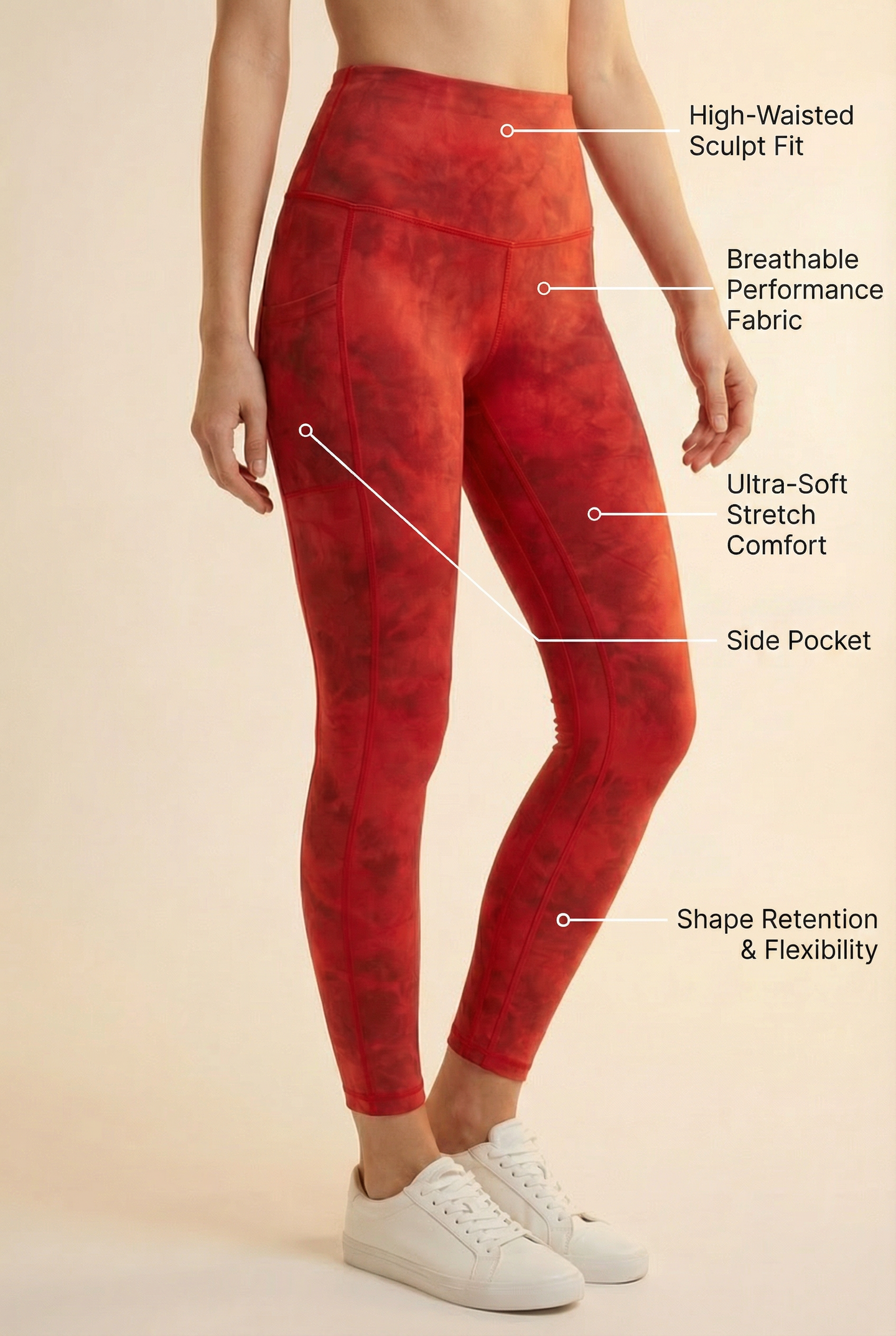 Tie-Dye Lift Pocket High-Waist Legging