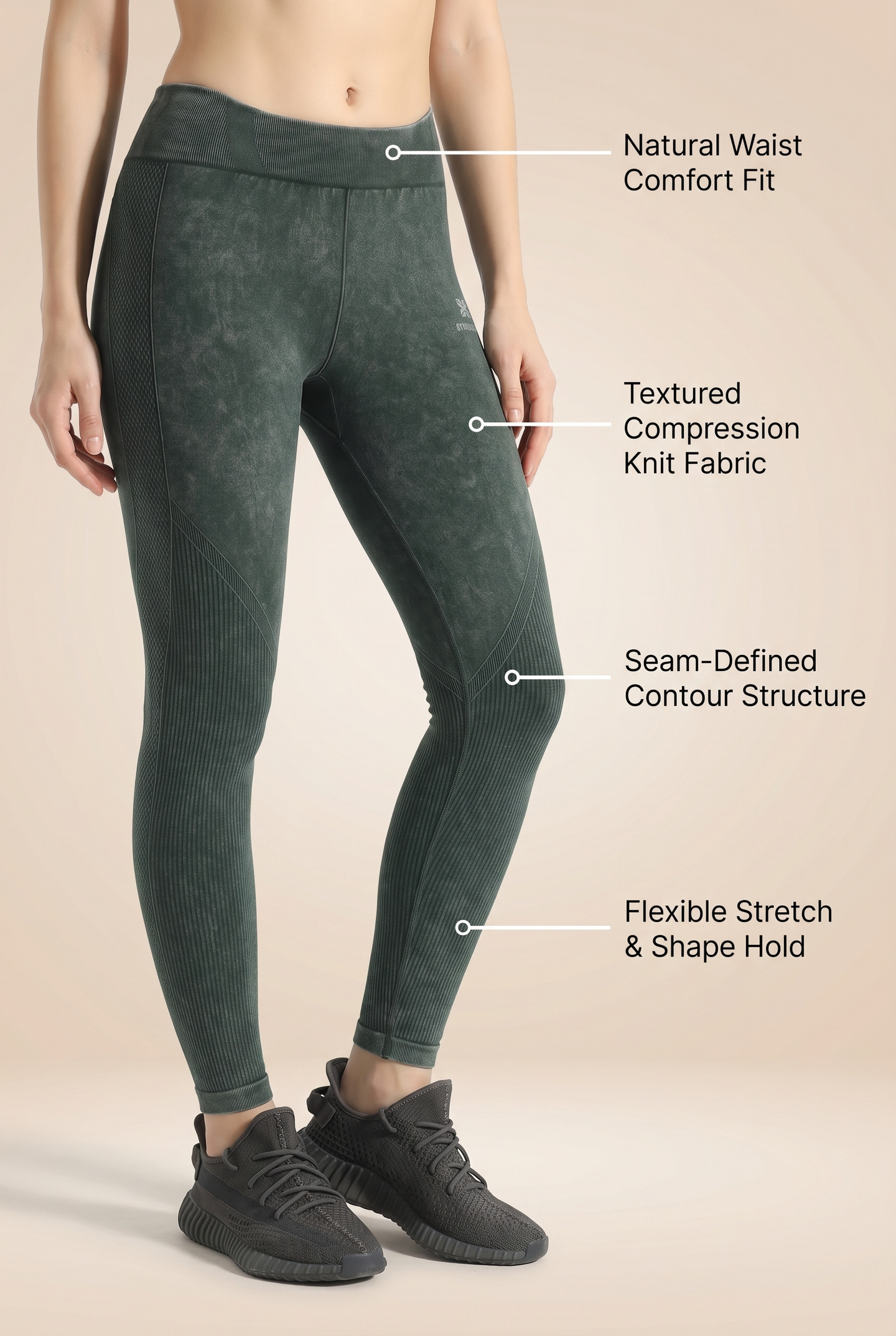 Seamless Melange High-Waist Legging