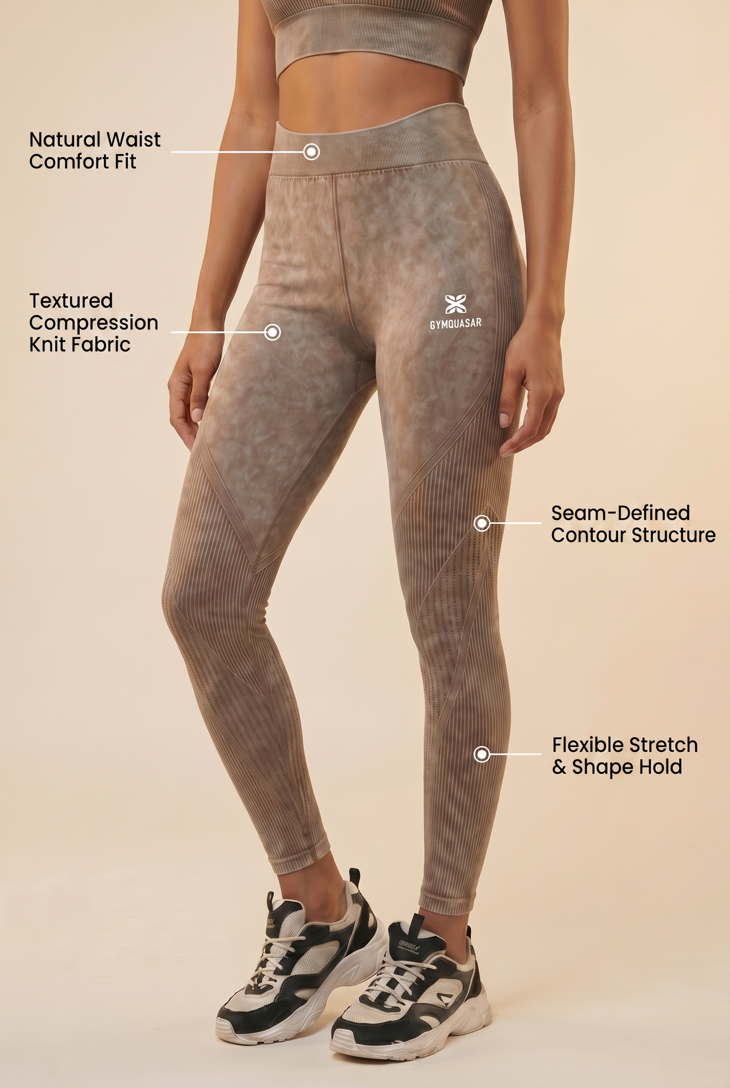 Seamless Melange High-Waist Legging