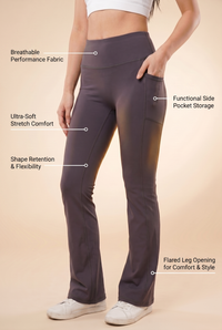 SoftTouch Pocket High-Waist Flare Legging