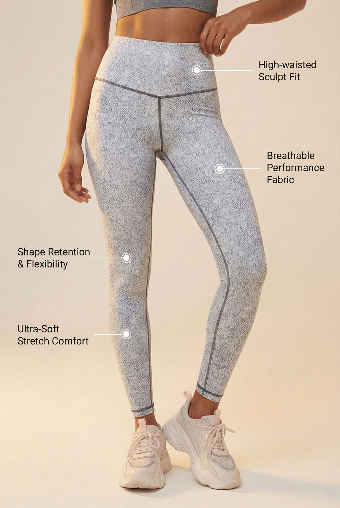 Melange High-Waist Legging
