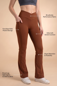 SoftTouch Pocket V-Waist Flare Legging