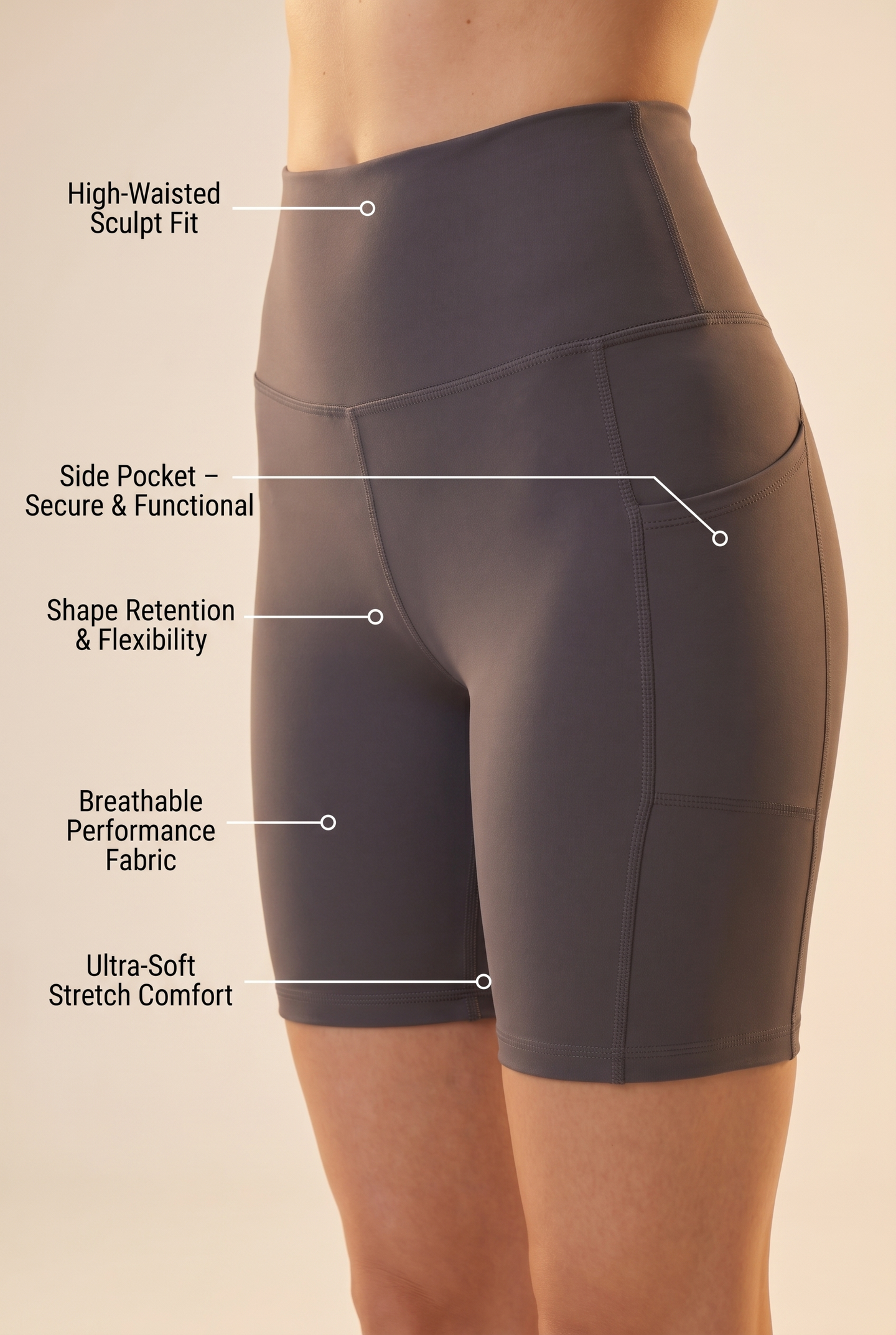 Flex 3-Pocket Bike Shorts