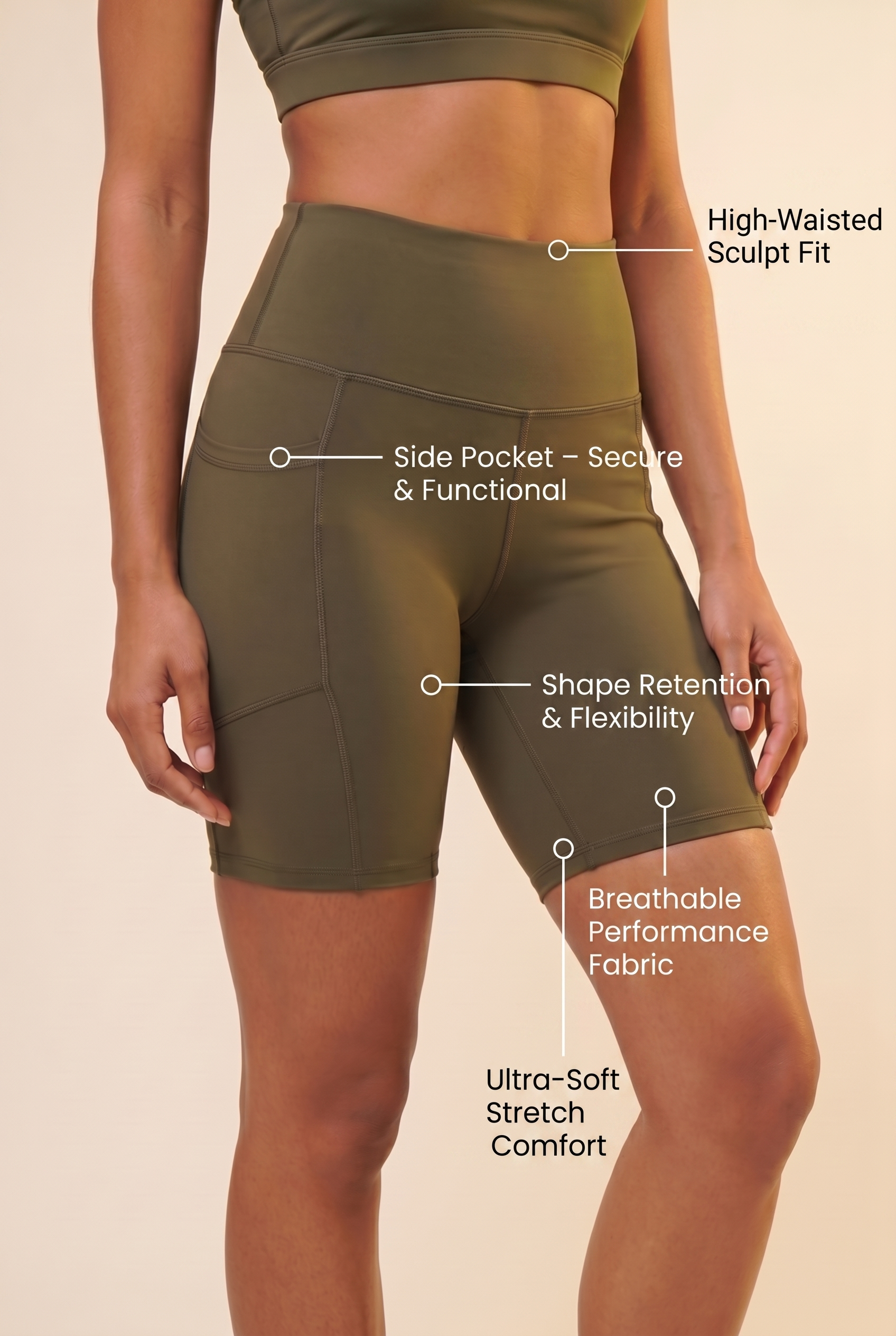 Flex 3-Pocket Bike Shorts