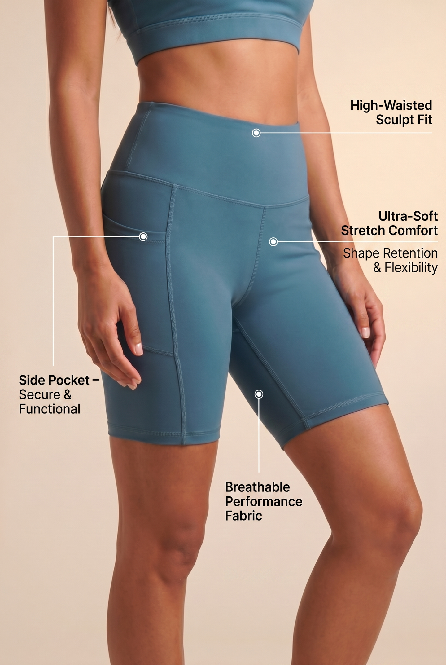 Flex 3-Pocket Bike Shorts
