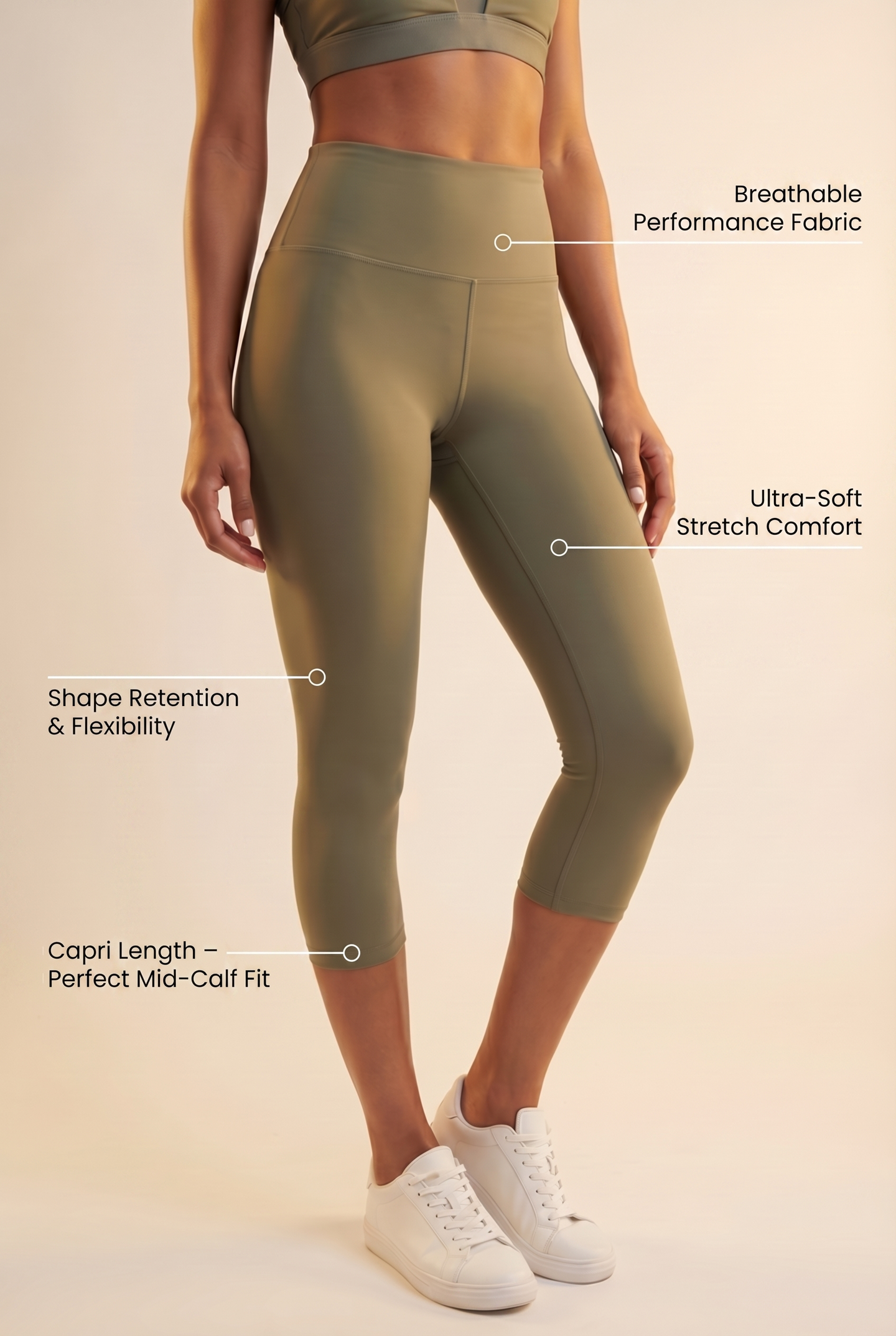 Contour High-Waist Capri Legging