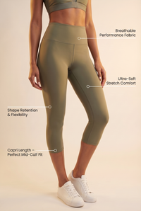 Contour High-Waist Capri Legging