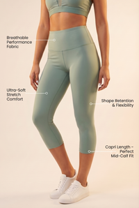 Contour High-Waist Capri Legging